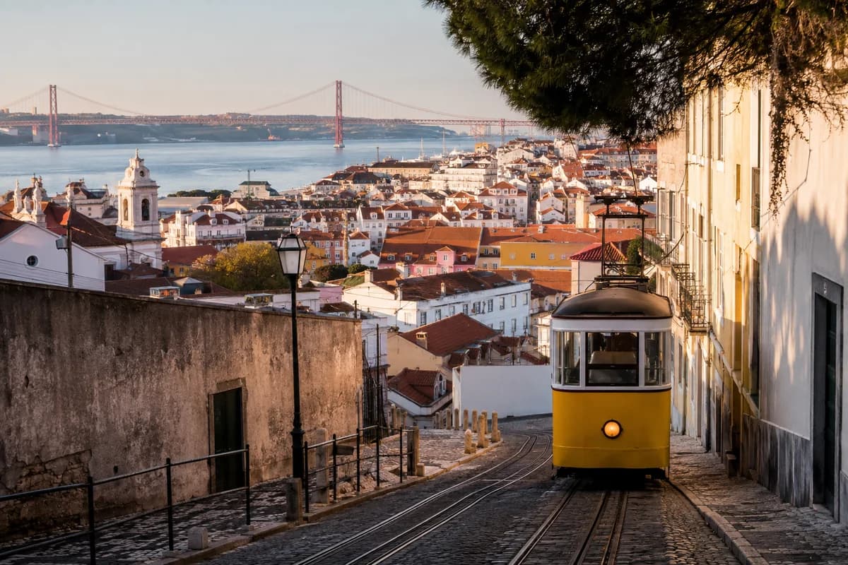 Representative travel artwork for Lisbon